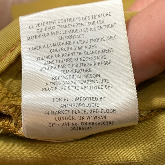 Anthropologie Pilcro & The Letterpress The Stet Mustard Pants - Picture 9 of 13